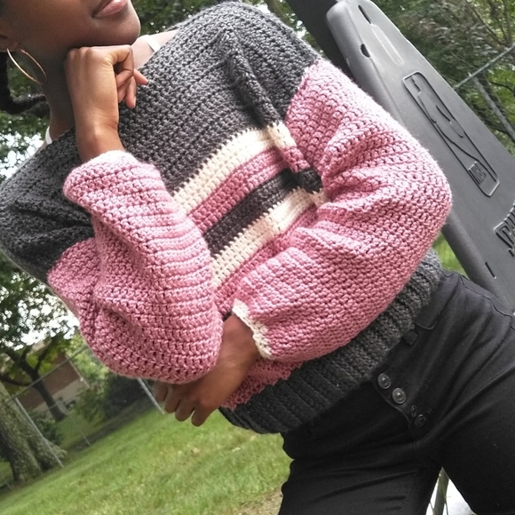 Handmade Striped Sweater - Picture 3 of 7